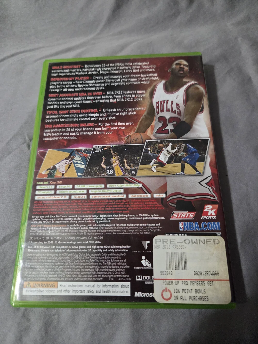 NBA 2K (Xbox 360) Michael Jordan Red Cover - 2K Sports